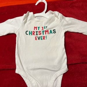 Baby First Christmas T-shirt used like new Carter 6 Months $3.00